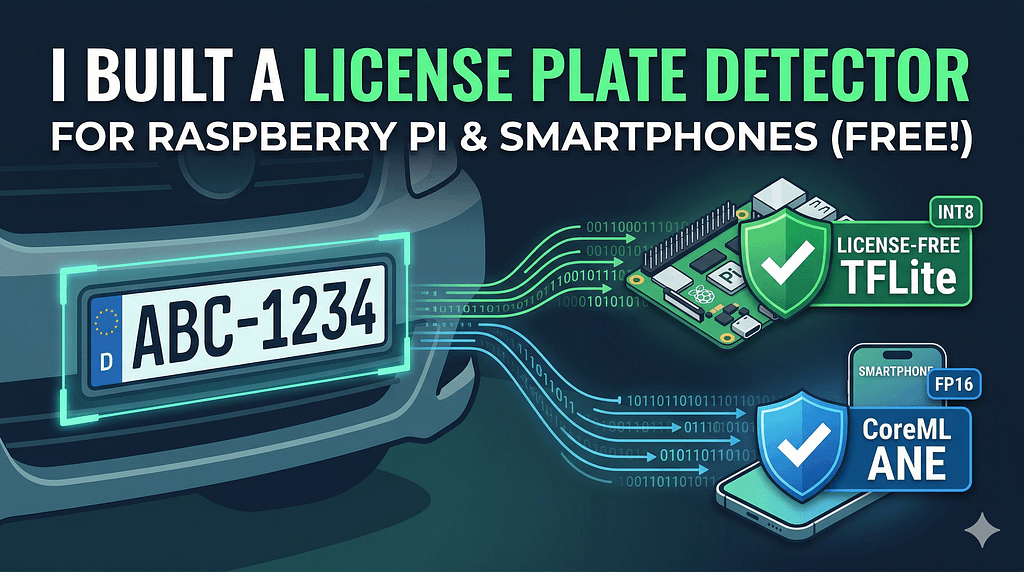 I Built a License Plate Detector That Runs on a Raspberry Pi (No Ultralytics License Required!)